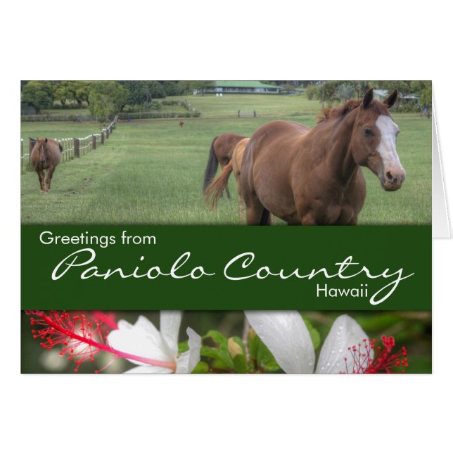 Paniolo Country card (Front Horizontal)