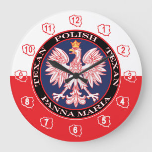 Panna Maria Round Polish Texan Large Clock