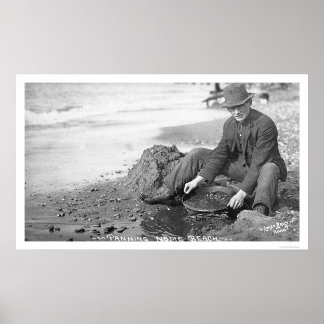 Panning for Gold Alaska 1907 Poster (Front)