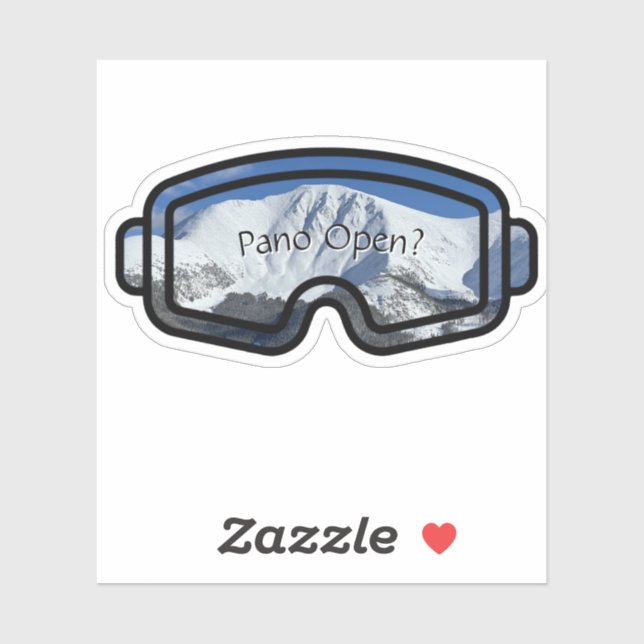 Pano Open Custom-Cut Vinyl Sticker (Sheet)