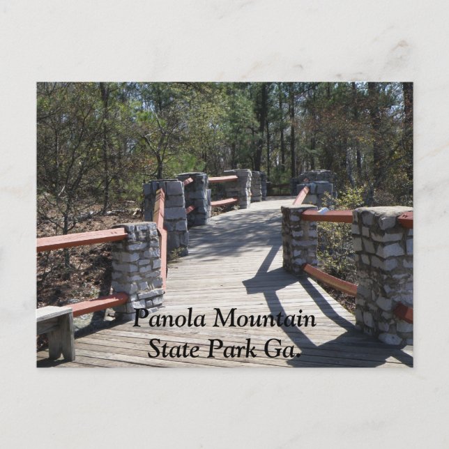 Panola Mountain State Park Ga. Bridge Postcard (Front)