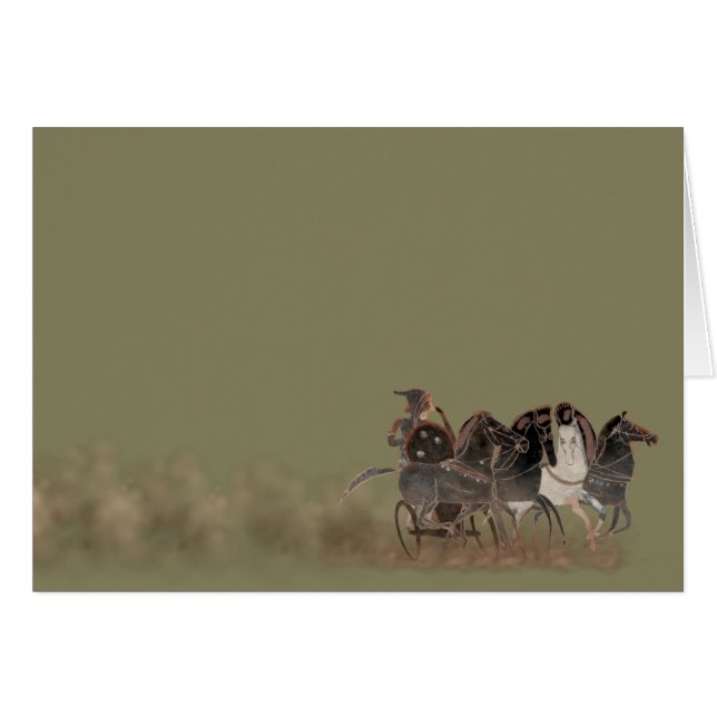 Panoply - Ancient Greek chariot and horses (Front Horizontal)