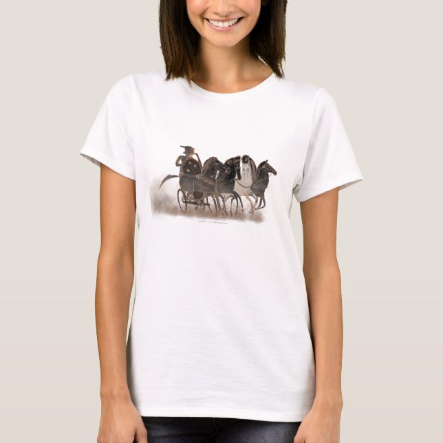 Panoply - Ancient Greek chariot and horses zoom T-Shirt (Front)