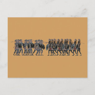 Panoply - Ancient Greek hoplite battle Postcard