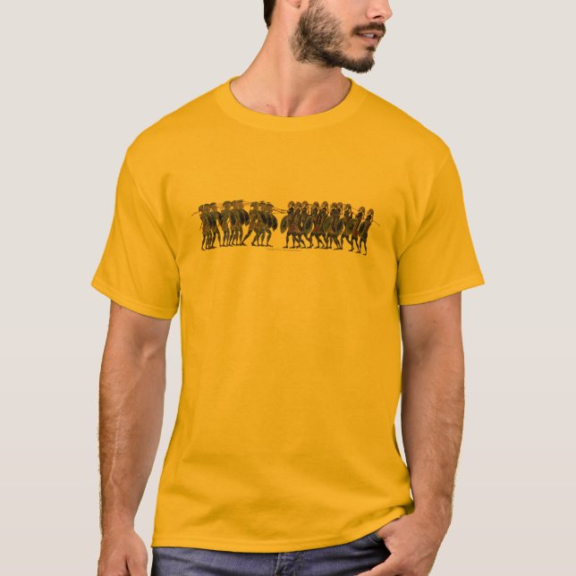 Panoply - Ancient Greek hoplite battle T-Shirt (Front)
