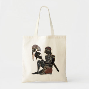 Panoply - Ancient Greek hoplite soldier sitting Tote Bag