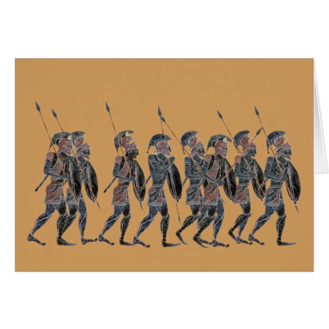 Panoply- Ancient Greek hoplites on the move (Front Horizontal)