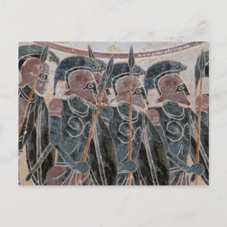 Panoply - Hoplites forming up Postcard