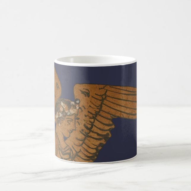 Panoply - The Greek goddess Nike close-up Coffee Mug (Center)