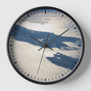 Panorama From Space Highlighting Cook Strait Clock