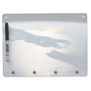 Panorama From Space Highlighting Cook Strait Dry Erase Board With Key Ring Holder
