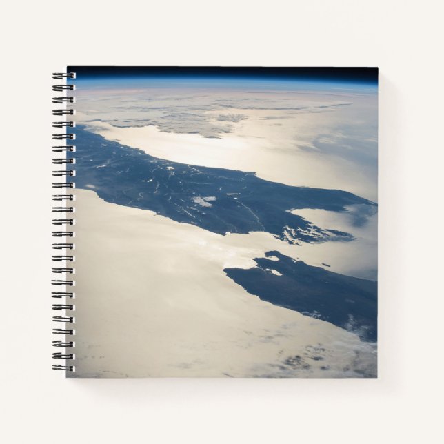 Panorama From Space Highlighting Cook Strait Notebook (Front)