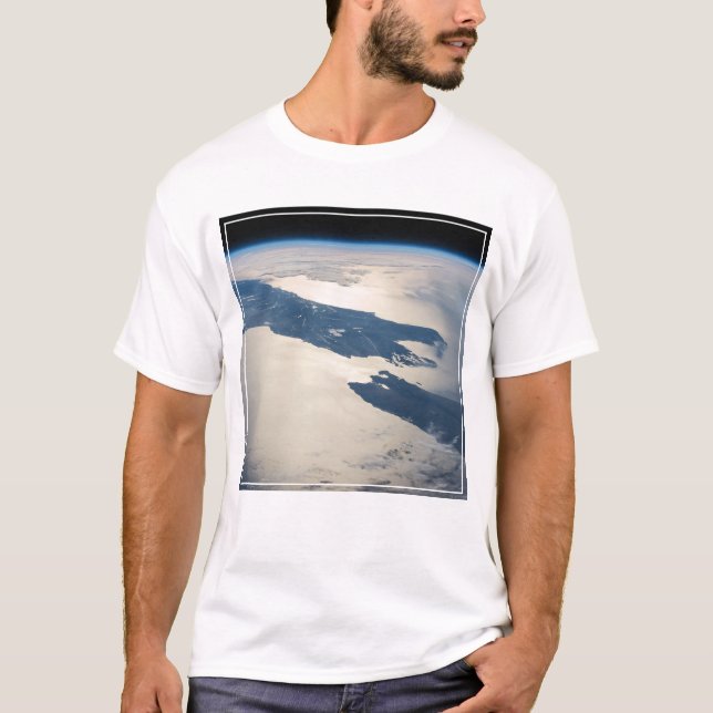 Panorama From Space Highlighting Cook Strait T-Shirt (Front)