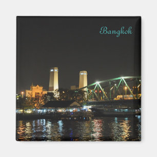 Panorama of Bangkok at night Magnet