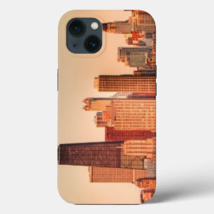 Panorama of Chicago skyline at sunrise iPhone 13 Case