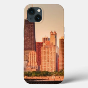 Panorama of Chicago skyline at sunrise iPhone 13 Case