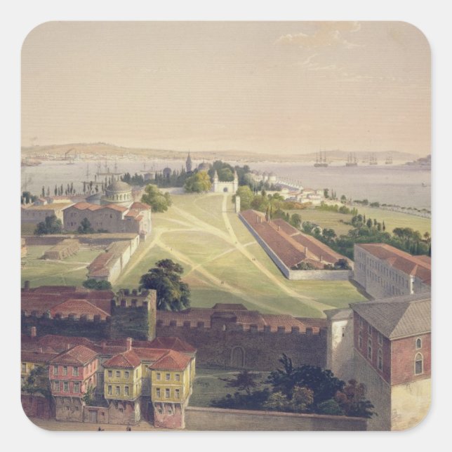 Panorama of Constantinople, plate 22 from 'Aya Sof Square Sticker (Front)