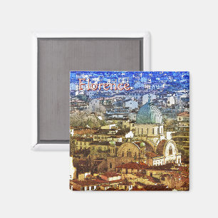 Panorama of Florence, Italy Flexible Photo Magnet