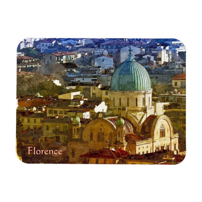 Panorama of Florence, Italy Magnet (Horizontal)