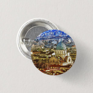 Panorama of Florence, Italy Photo 3 Cm Round Badge