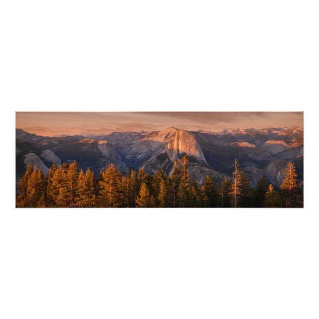 Panorama of Half Dome and High Sierra Photo Print (Front)