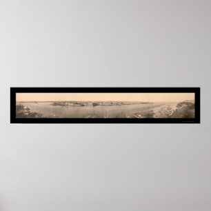 Panorama of Havana Photo 1898 Poster