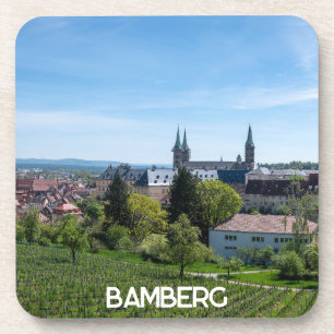 Panorama of historic old town of Bamberg, Germany Coaster