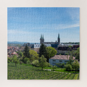 Panorama of historic old town of Bamberg, Germany Jigsaw Puzzle