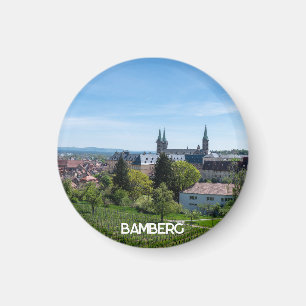 Panorama of historic old town of Bamberg, Germany Magnet
