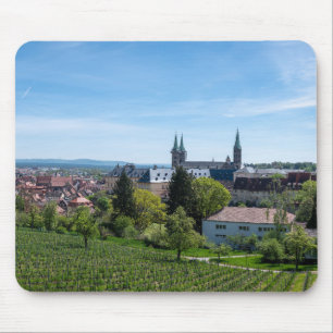 Panorama of historic old town of Bamberg, Germany Mouse Pad