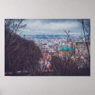  Panorama of Kyiv customisable  Poster