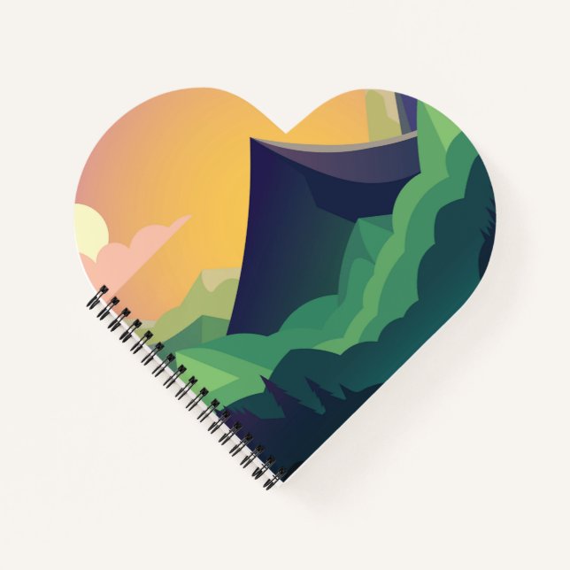  Panorama of mountain landscape Notebook (Front)