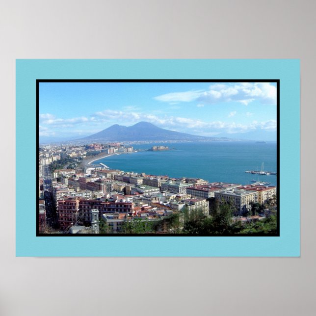 Panorama of Naples (Italy) Poster (Front)