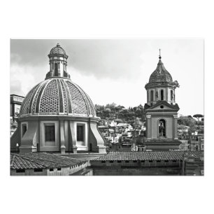 Panorama of Naples with temples Photo Print