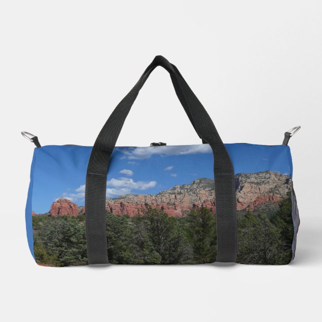 Panorama of Red Rocks in Sedona Arizona Duffle Bag (Front)