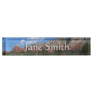 Panorama of Red Rocks in Sedona Arizona Nameplate