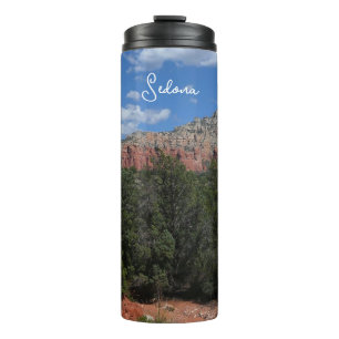 Panorama of Red Rocks in Sedona Arizona Thermal Tumbler