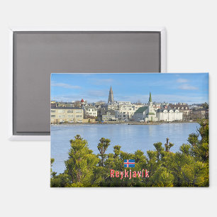 Panorama of Reykjavik Magnet