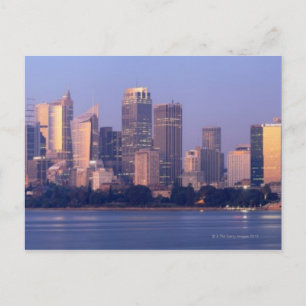 Panorama of Sydney Skyline at Sunset, Australia Postcard