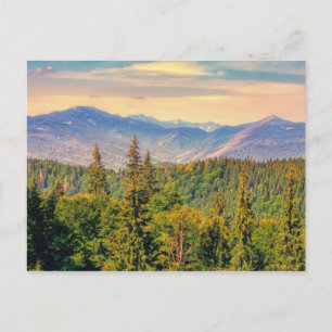 Panorama of the Carpathians Postcard