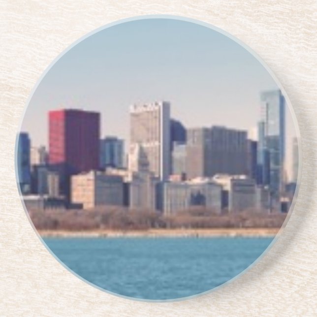 Panorama of the Chicago skyline Coaster (Front)
