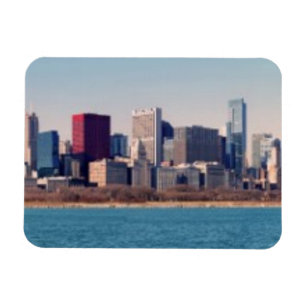 Panorama of the Chicago skyline Magnet