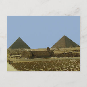 Panorama of the Egyptian pyramids Postcard