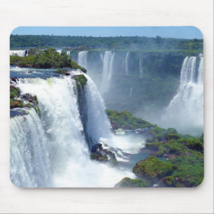 Panorama of the Iguazu Waterfalls from Brazil Mouse Pad