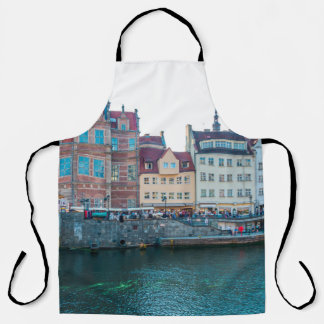 Panorama of typical colourful decorative mediaeval apron