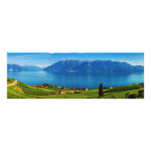 Panorama on Lavaux region, Vaud, Switzerland