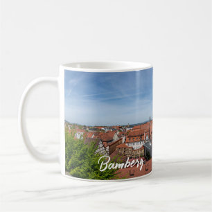 Panorama view of old town from above in Bamberg Coffee Mug