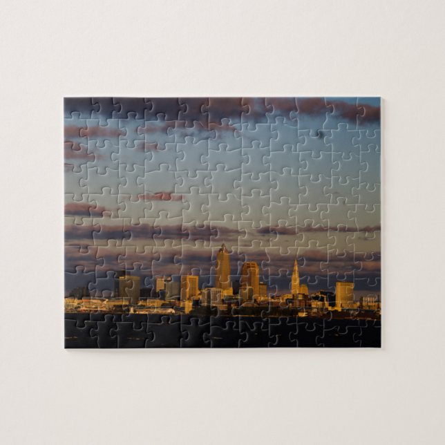 Panoramic Cleveland Skyline  Jigsaw Puzzle (Horizontal)