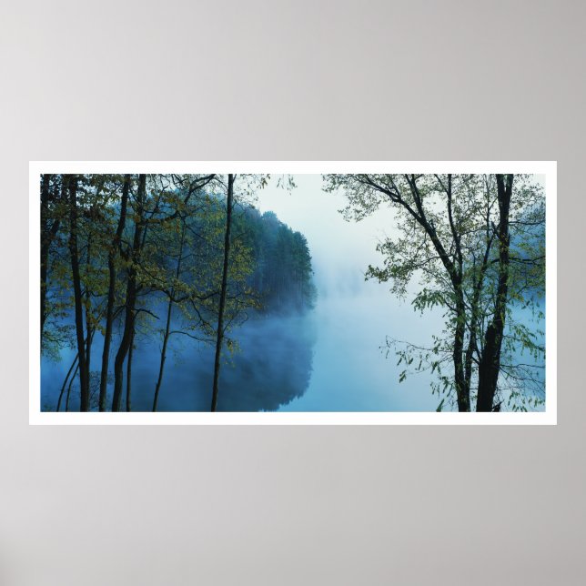 Panoramic Forest & River Landscape Poster (Front)