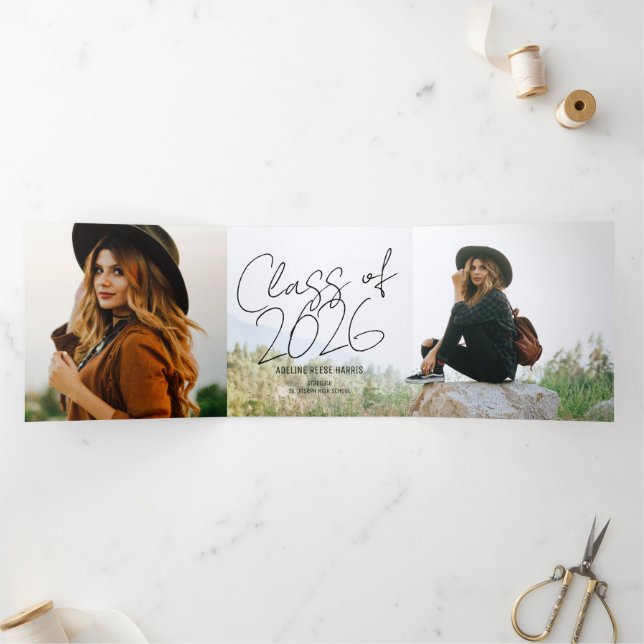 Panoramic Graduate Tri-Fold Announcement (Inside)